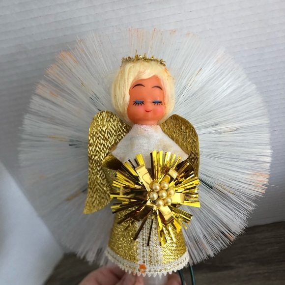 Vtg Noma Illuminated Tree Topper Angel - Picture 16 of 16